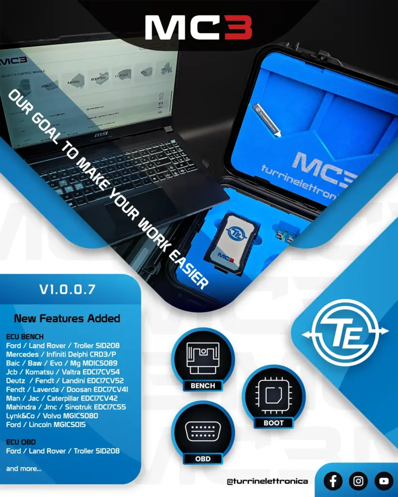 Aggiornamento MC3 versione 1.0.0.7