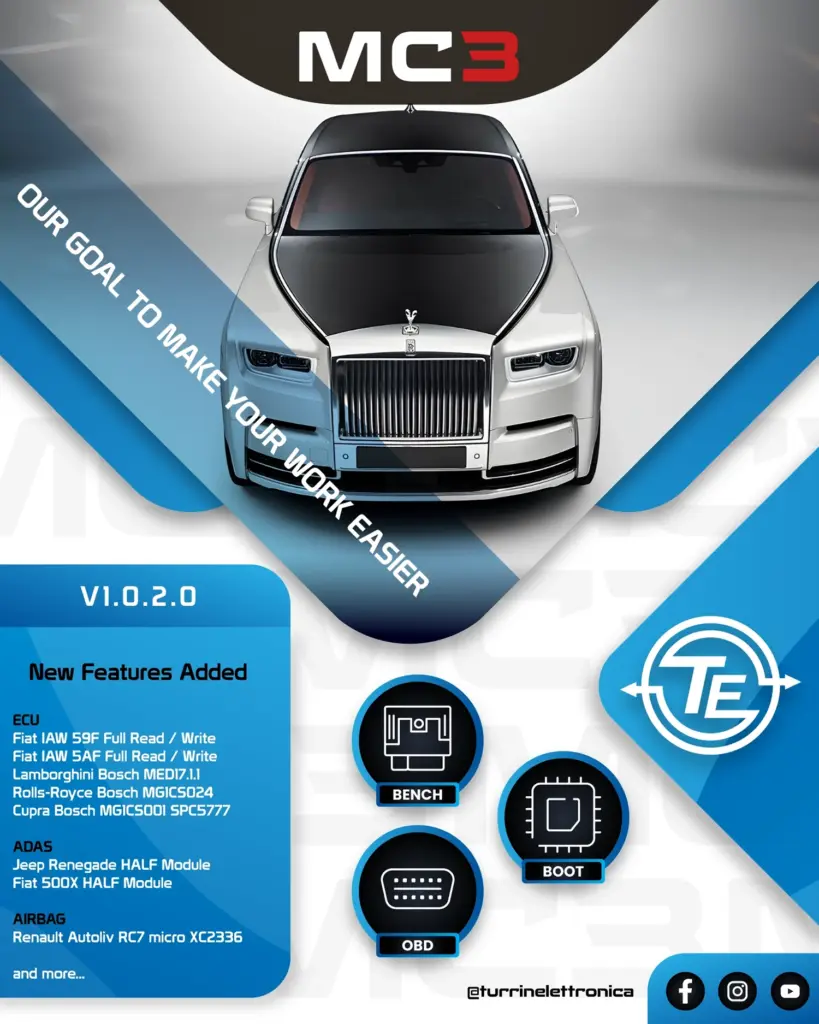 Aggiornamento MC3 versione 1.0.2.0