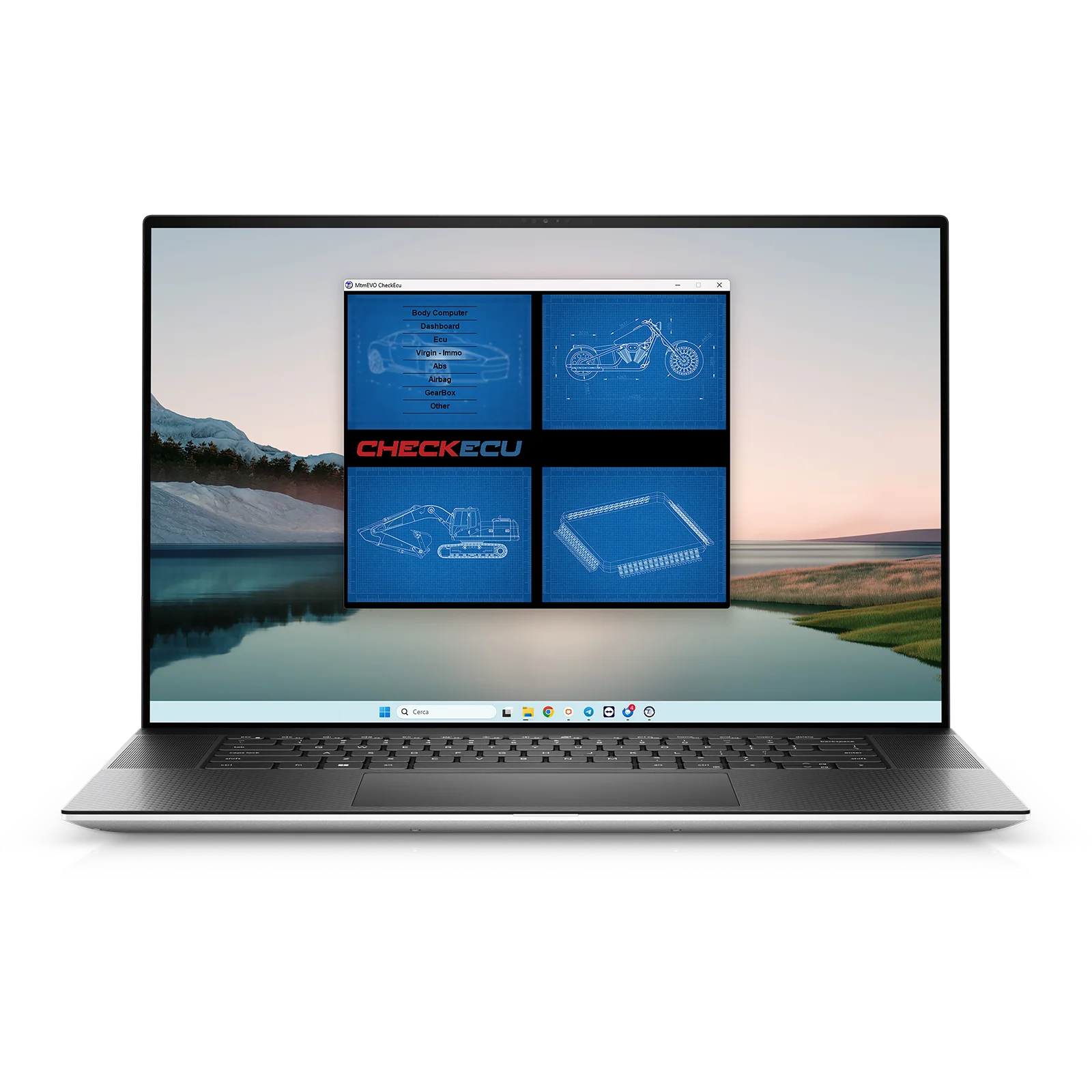 PC al centro check ECU