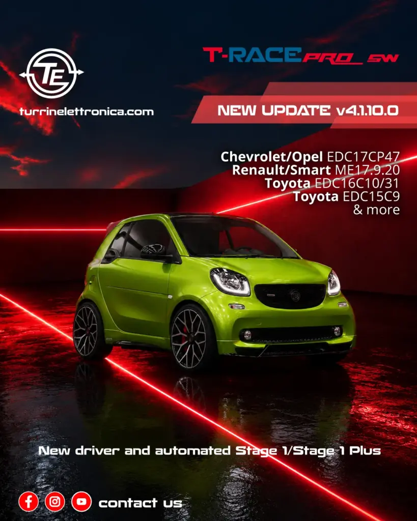 Aggiornamento T-Race PRO v. 4.1.10.0