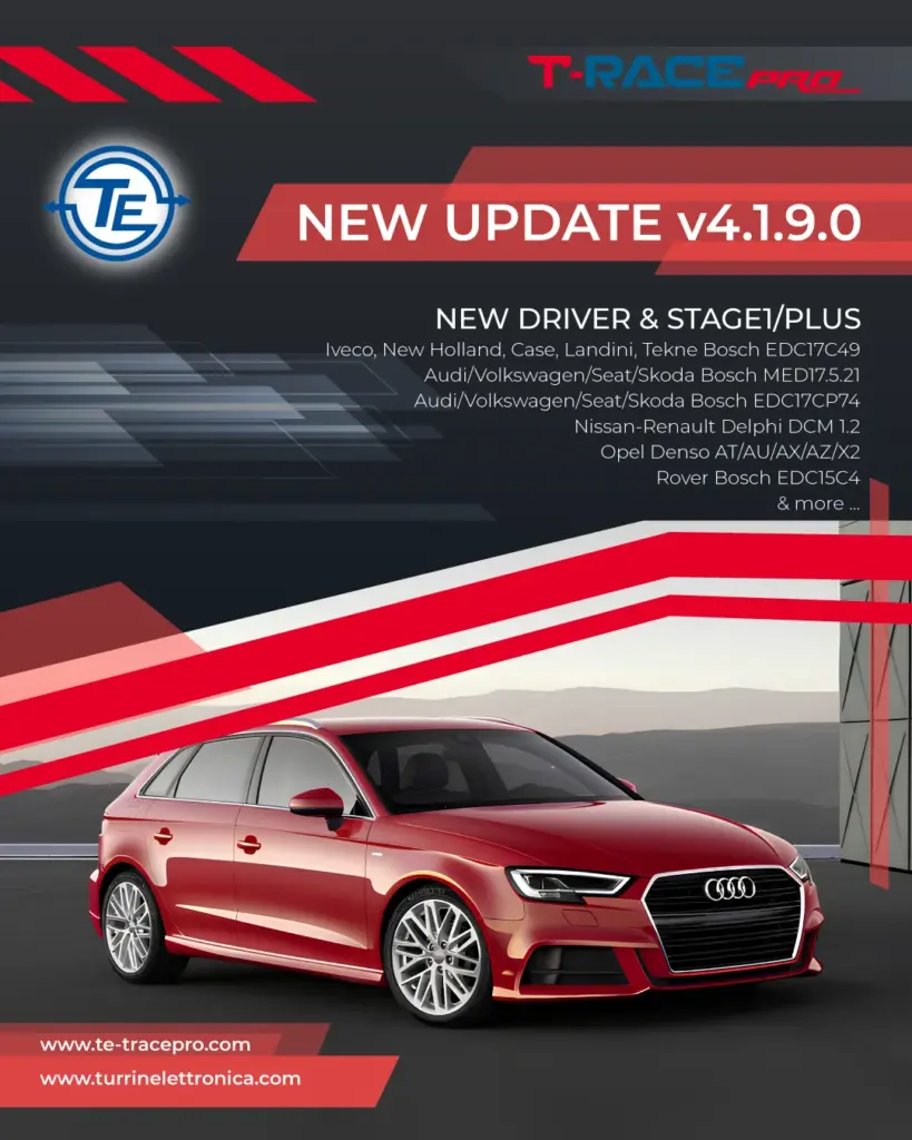 Aggiornamento T-Race PRO v. 4.1.9.0