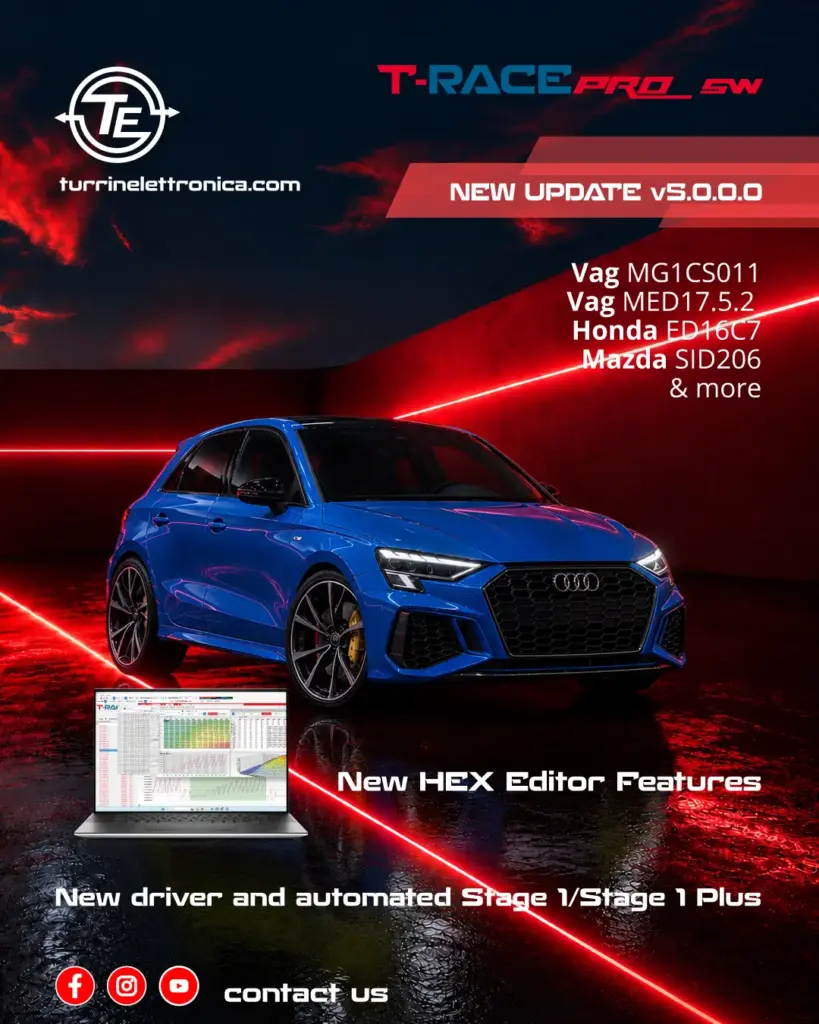 Aggiornamento T-Race PRO v. 5.0.0.0